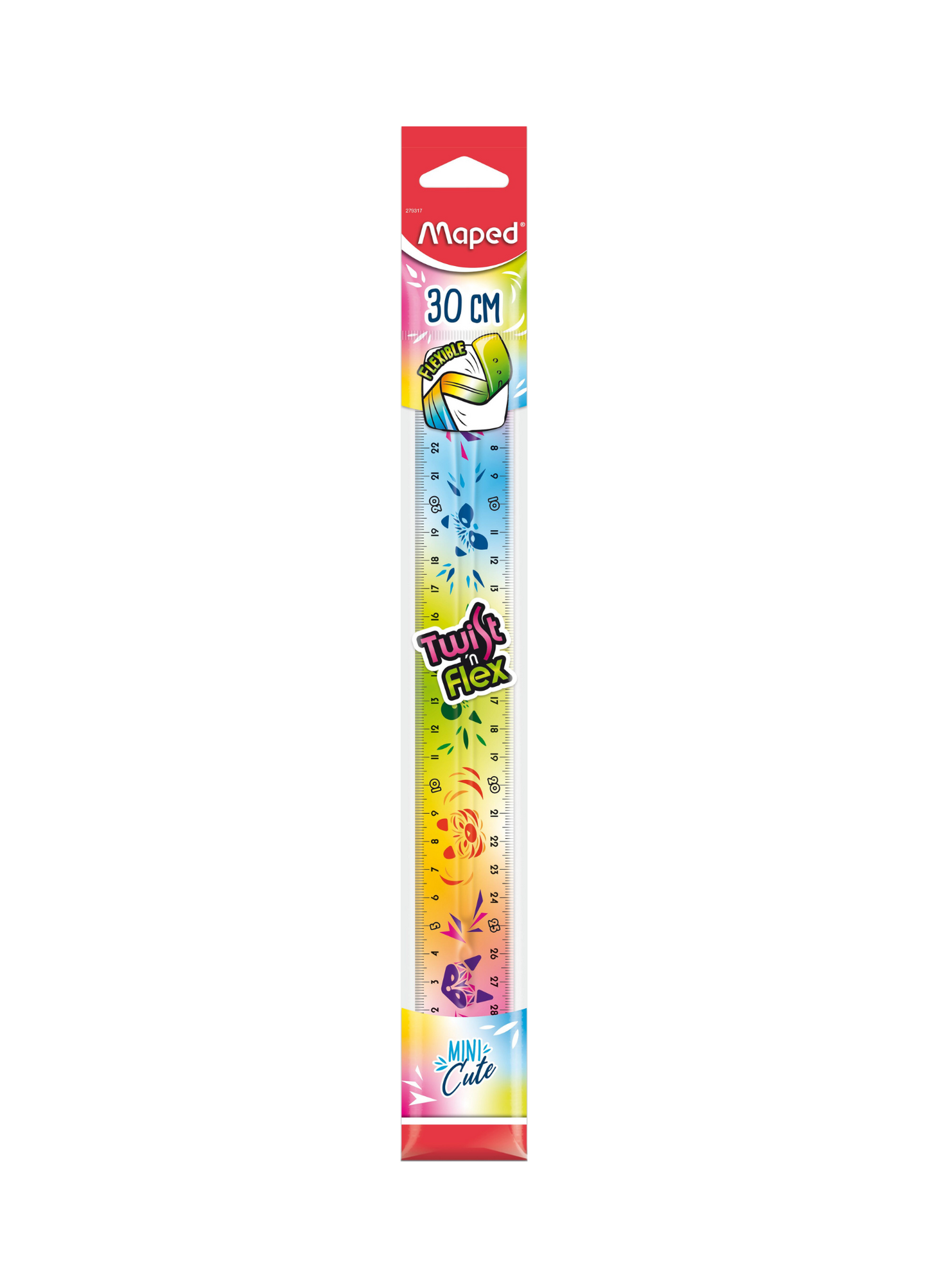 MAPED RIGHELLO 30 cm MINI CUTE TWIST&FLEX