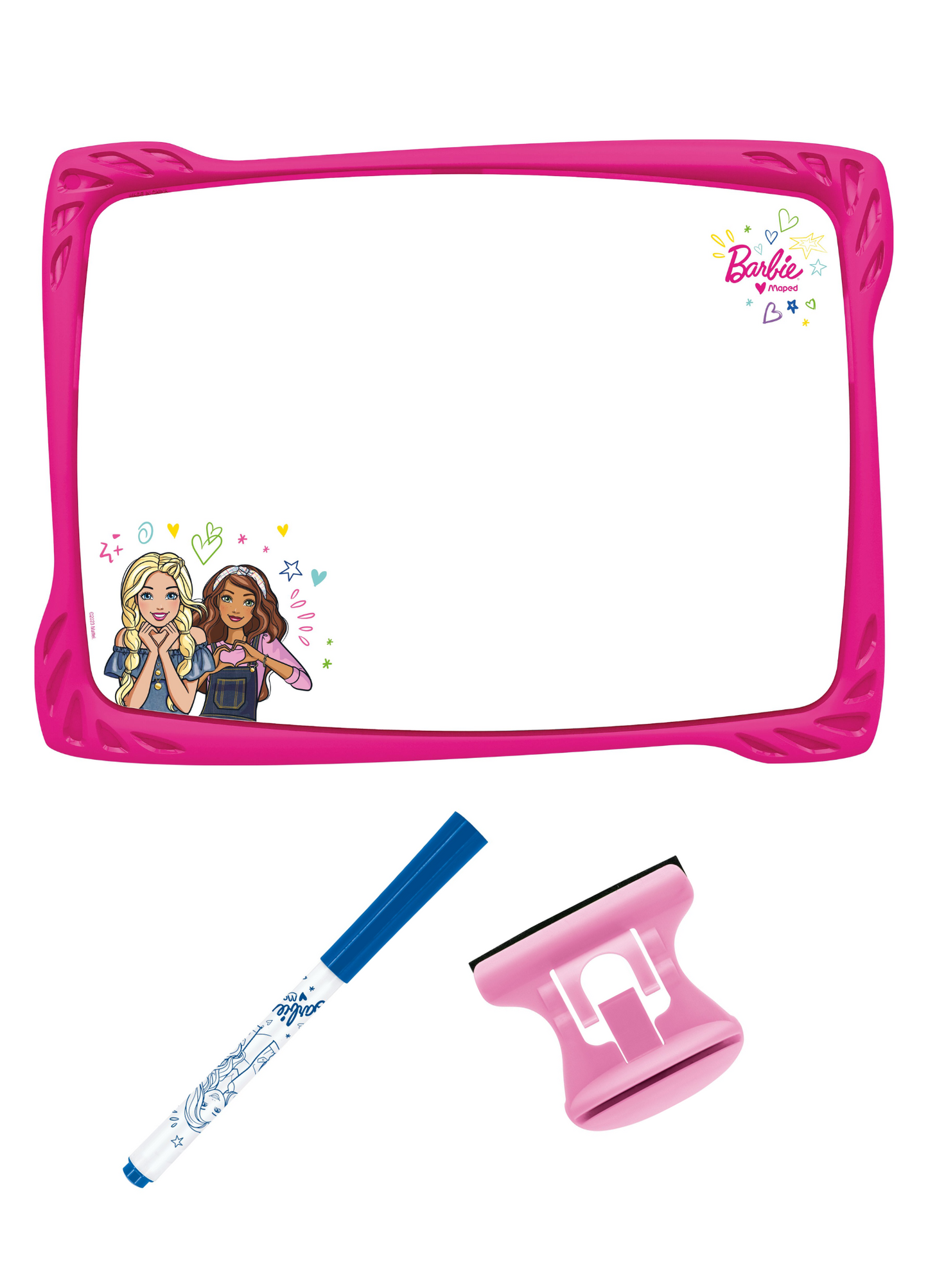 MAPED LAVAGNA BARBIE con pennarello e porta accessori incluso