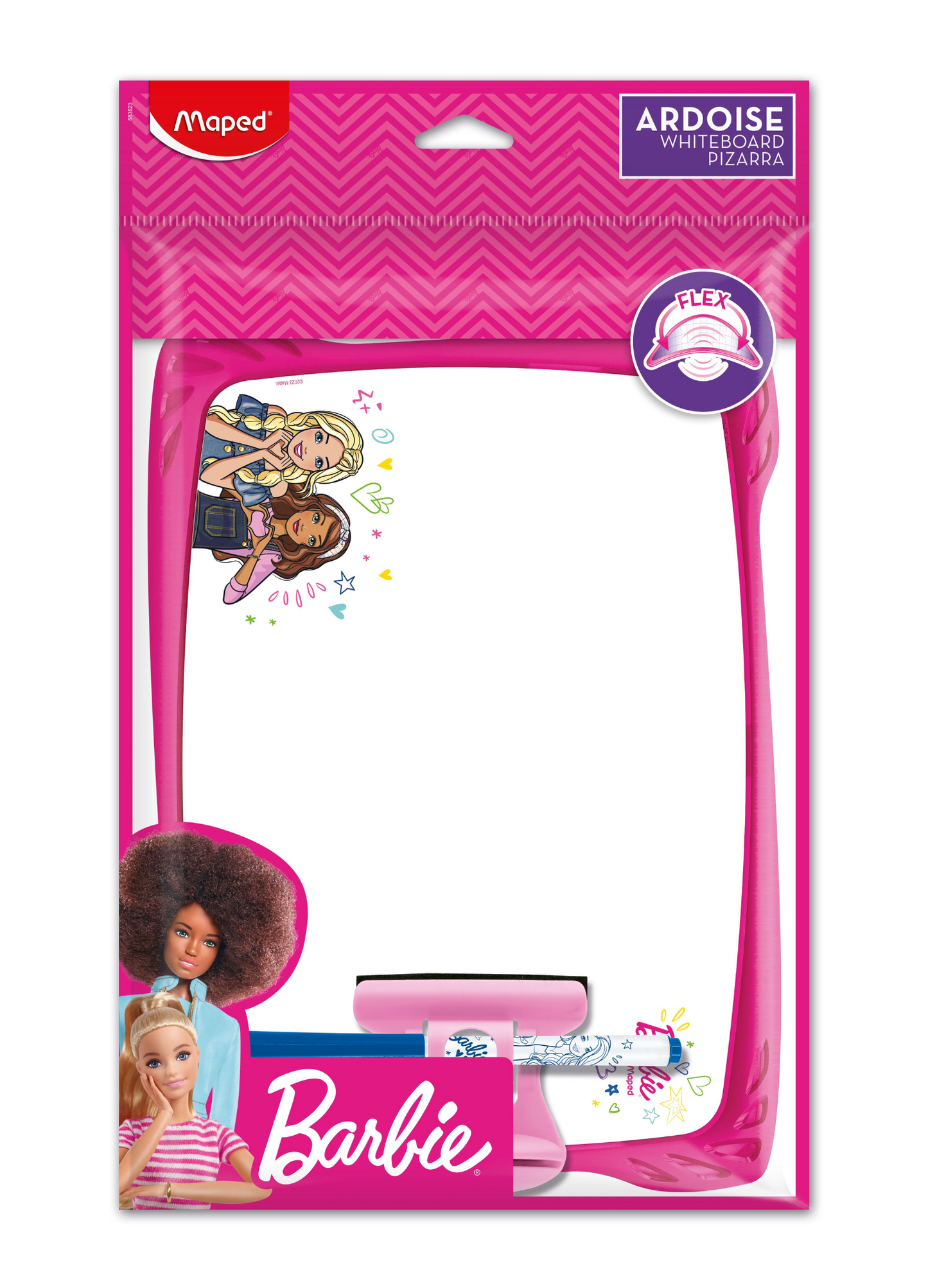 MAPED LAVAGNA BARBIE con pennarello e porta accessori incluso