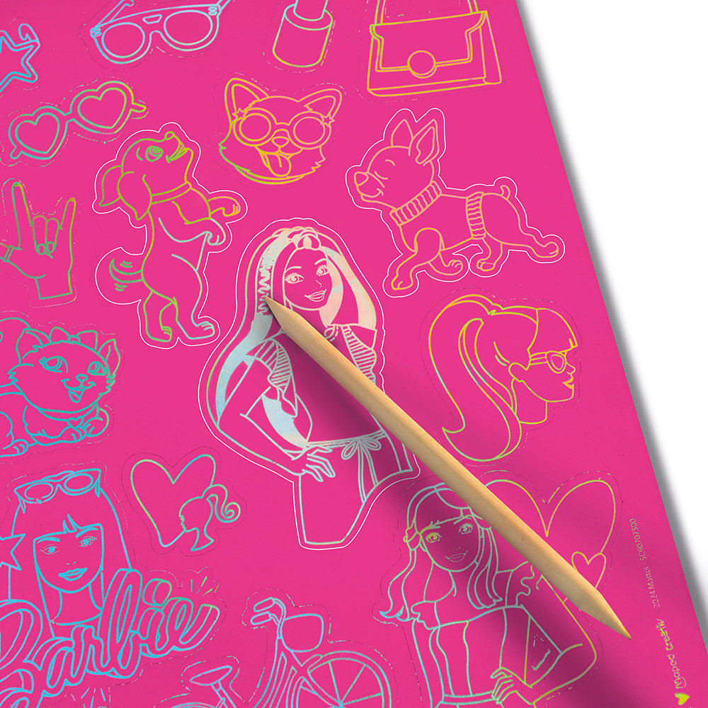 SCRATCHING STICKERS - BARBIE