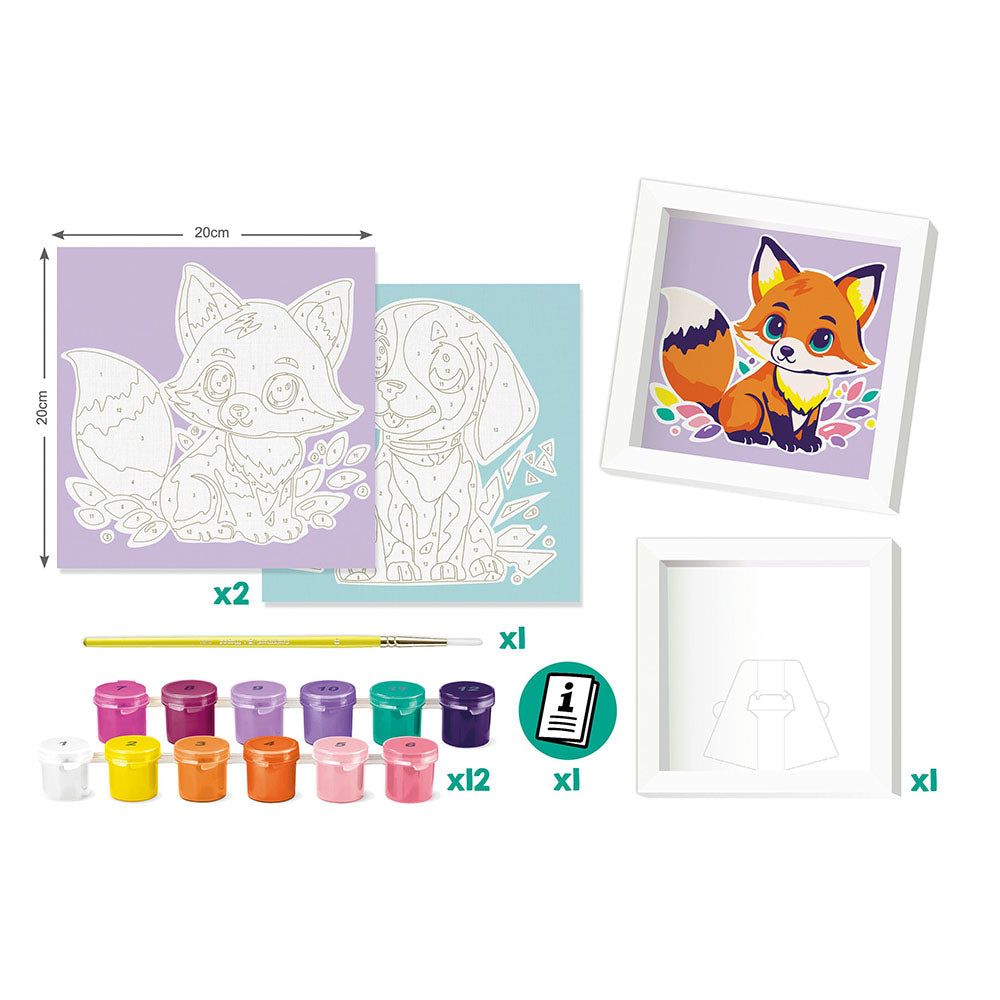 DIPINGI CON I NUMERI CANE/VOLPE