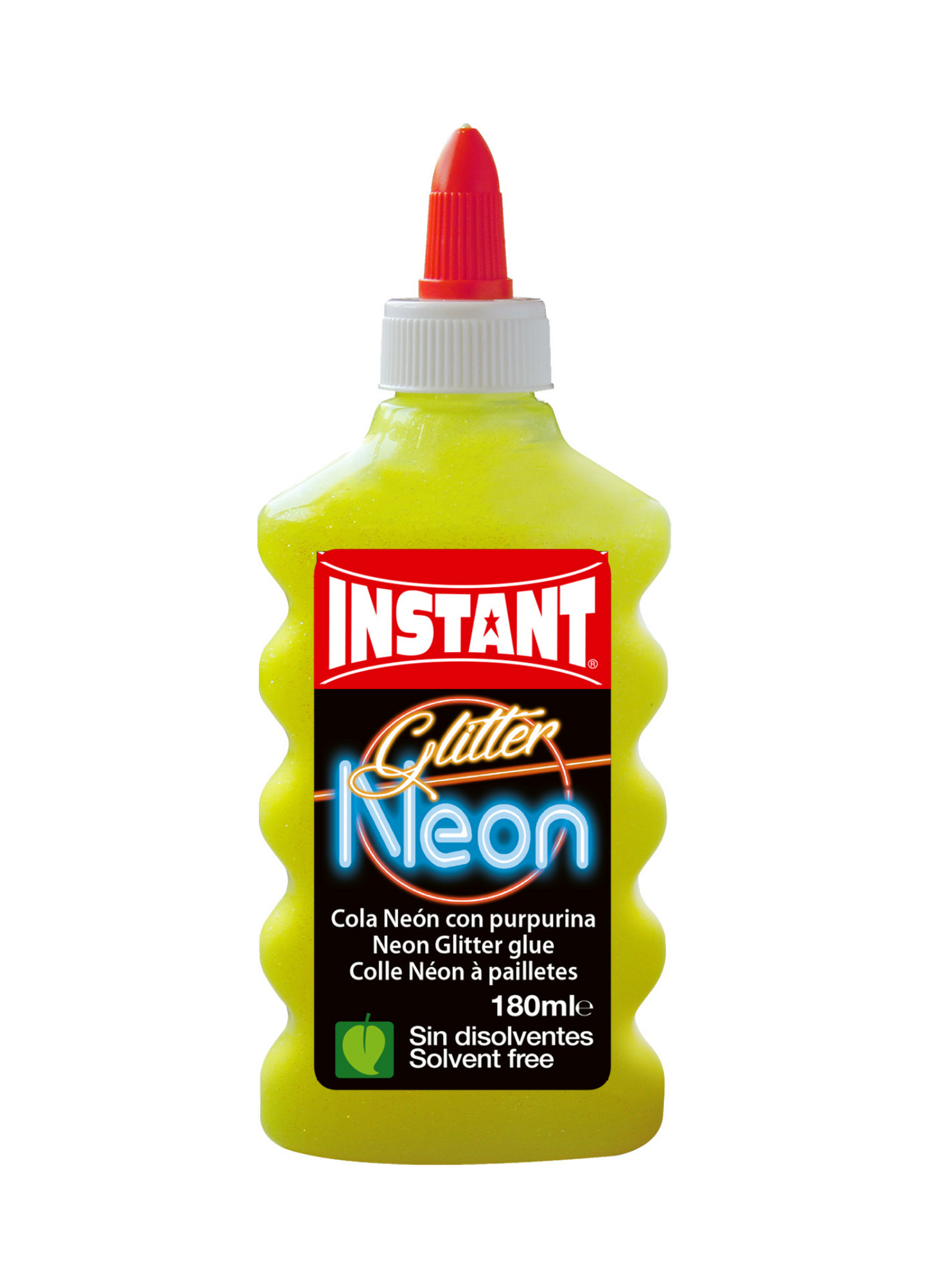 INSTANT COLLA GLITTER NEON 180ml 6 colori assortiti