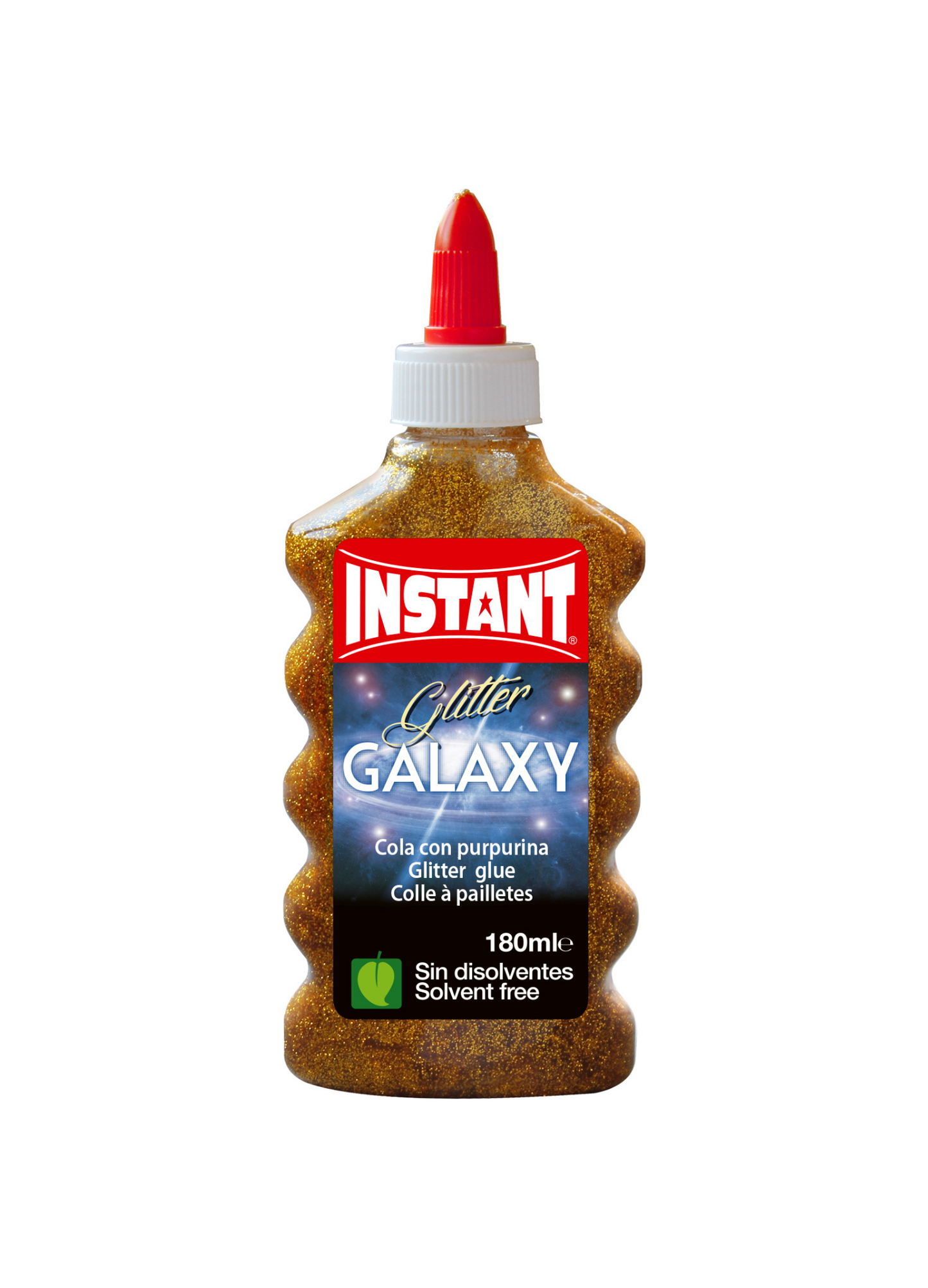 INSTANT Colla metallizzata con glitter 180ml 6 colori assortiti