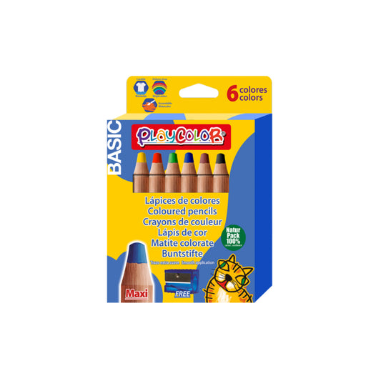 PASTELLI MAXI BASIC 6 colori assortiti