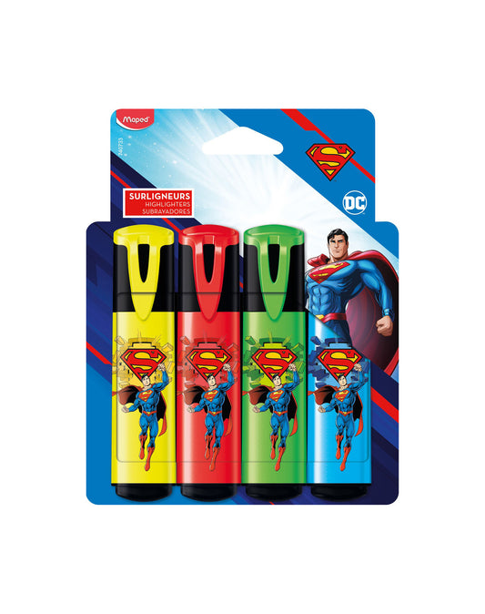 SUPERMAN 4 Evidenziatori assortiti