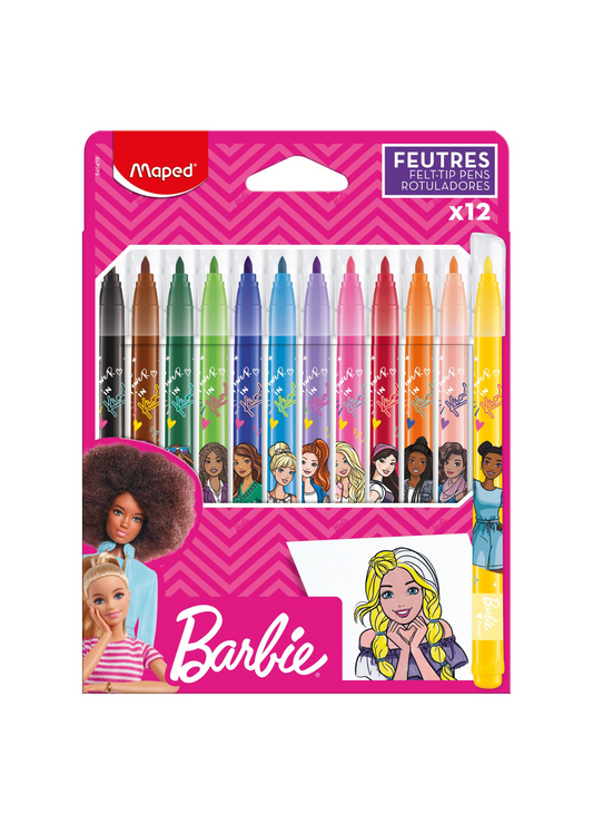 MAPED PENNARELLI BARBIE 12 colori
