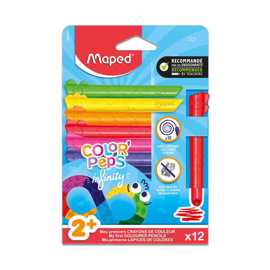 PASTELLI INFINITY per bambini da 2 anni 12 PZ