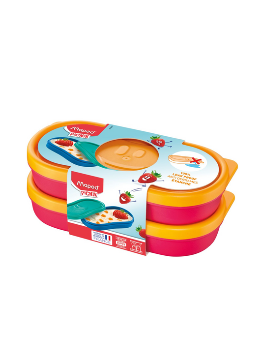 MAPED SNACK BOX CONCEPT SET 2 PEZZI ROSA