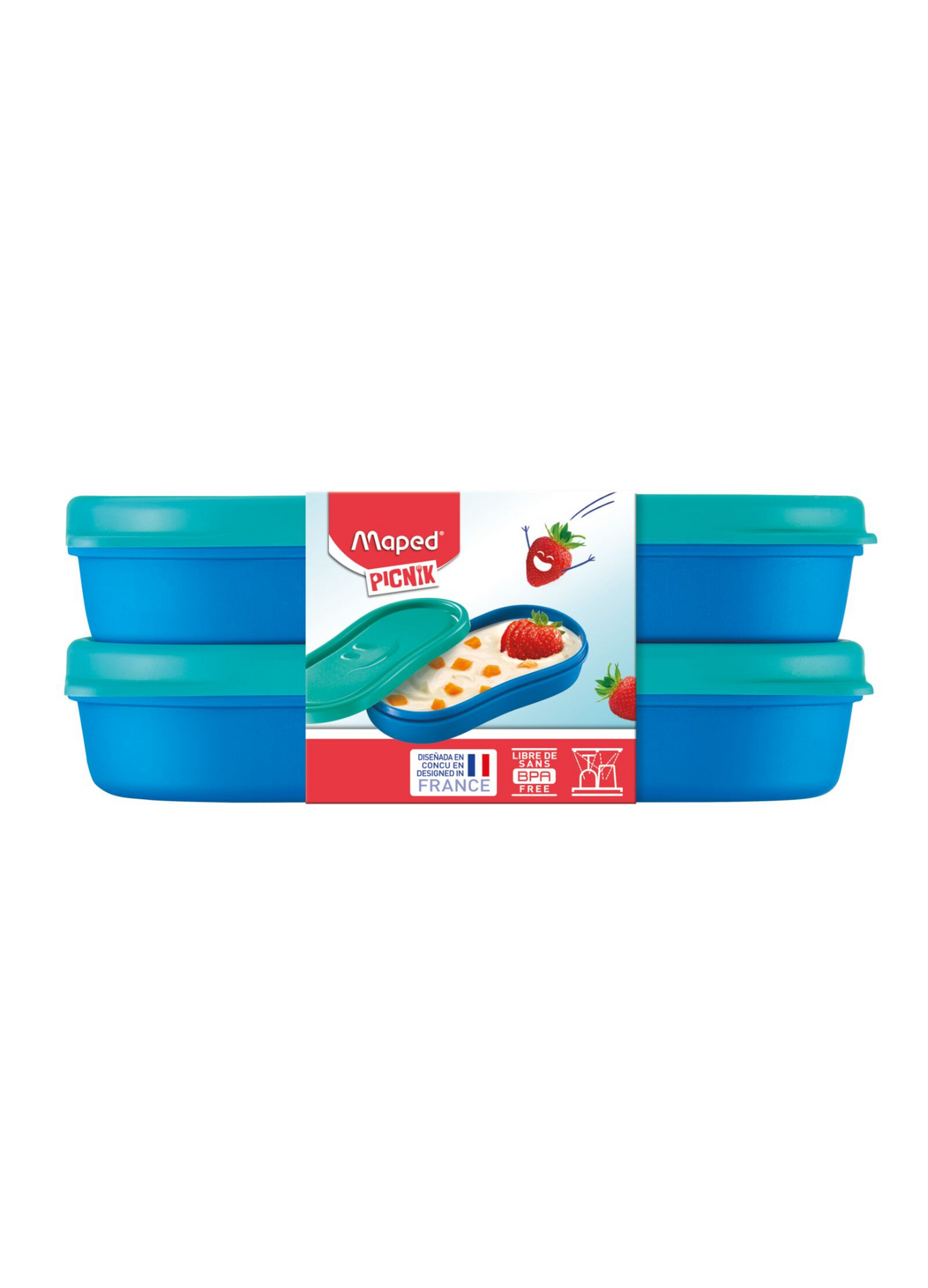 MAPED SNACK BOX CONCEPT SET 2 PEZZI BLU