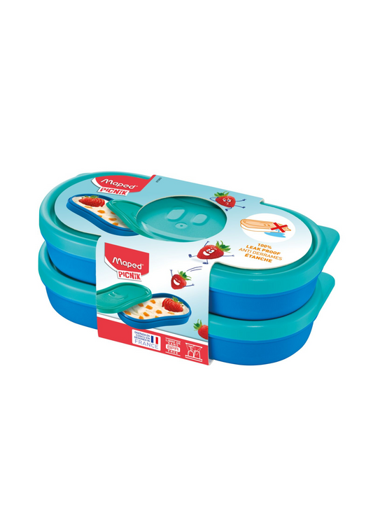 MAPED SNACK BOX CONCEPT SET 2 PEZZI BLU