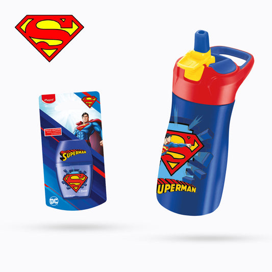 Borraccia SUPERMAN 430 ml con temperamatite contenitore in omaggio