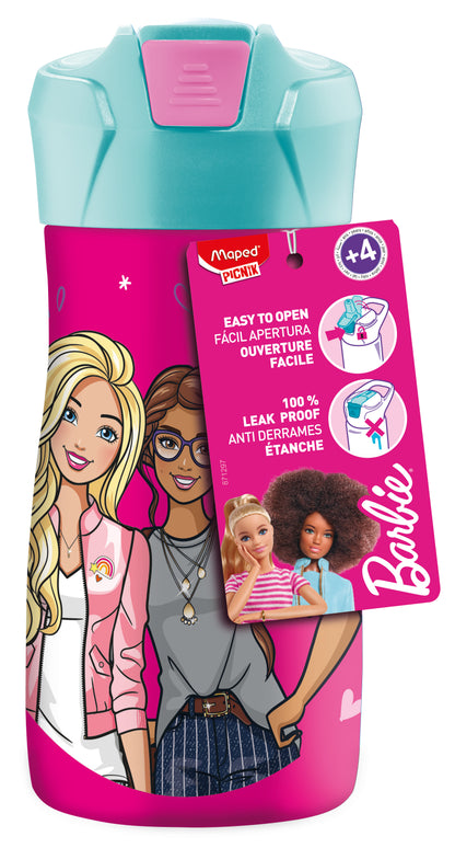 Borraccia BARBIE 430 ml con gomma rossetto all'interno