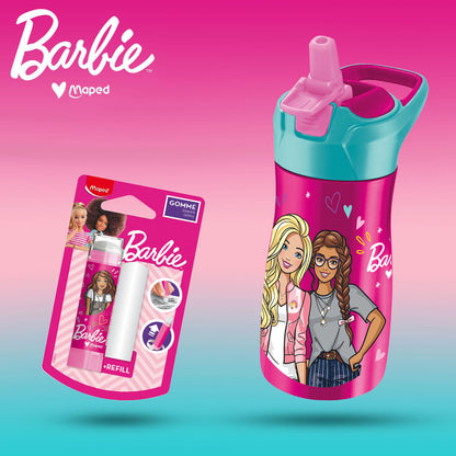 Borraccia BARBIE 430 ml con gomma rossetto all'interno