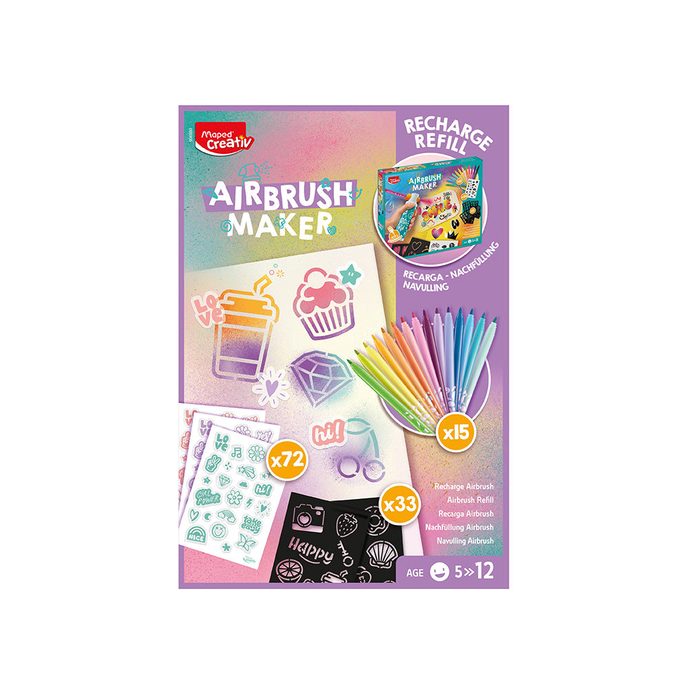 MAPED CREATIV AIRBRUSH MAKER Kit ricarica Pastel