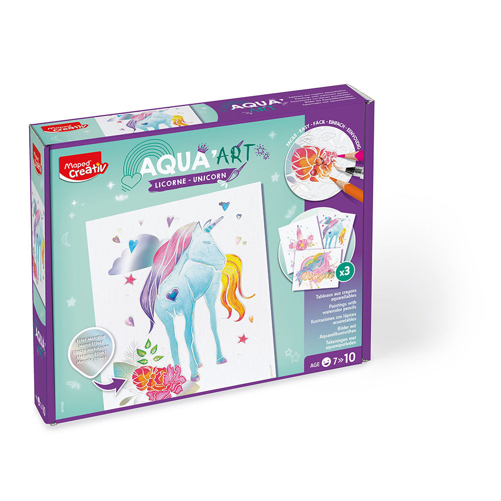 AQUA ART UNICORNI 10 pastelli Aqua