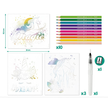 AQUA ART UNICORNI 10 pastelli Aqua