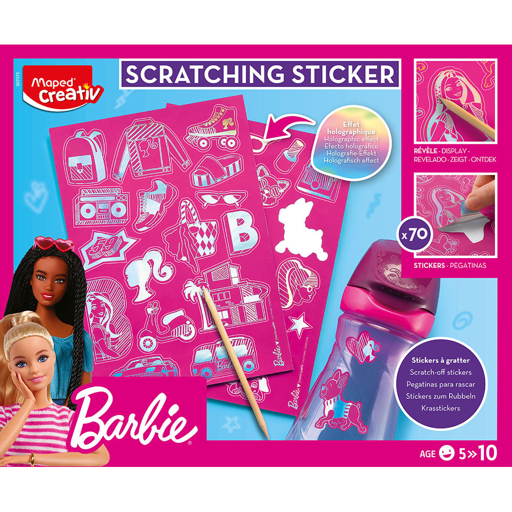 SCRATCHING STICKERS - BARBIE