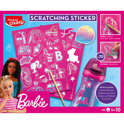 SCRATCHING STICKERS - BARBIE