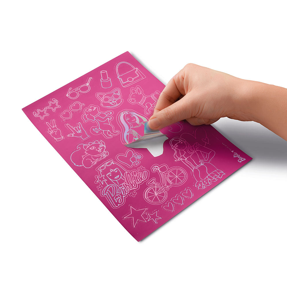 SCRATCHING STICKERS - BARBIE