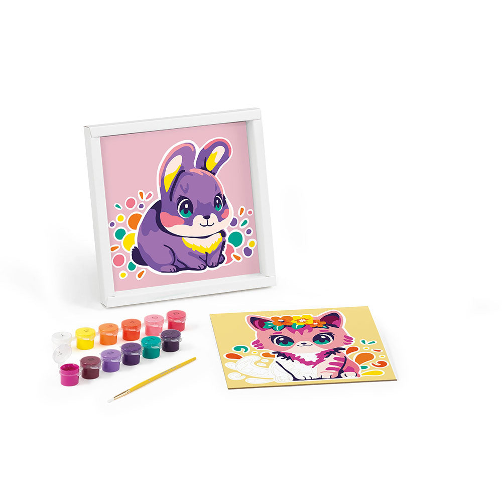 DIPINGI CON I NUMERI GATTO/CONIGLIO