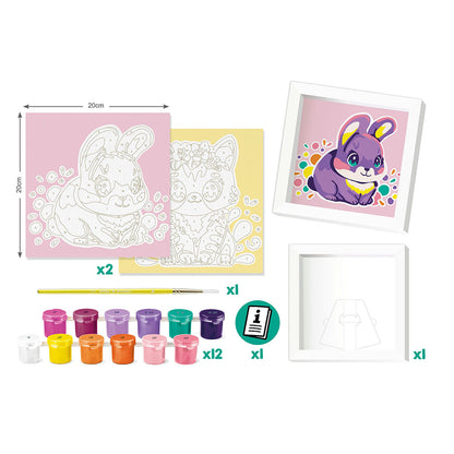 DIPINGI CON I NUMERI GATTO/CONIGLIO