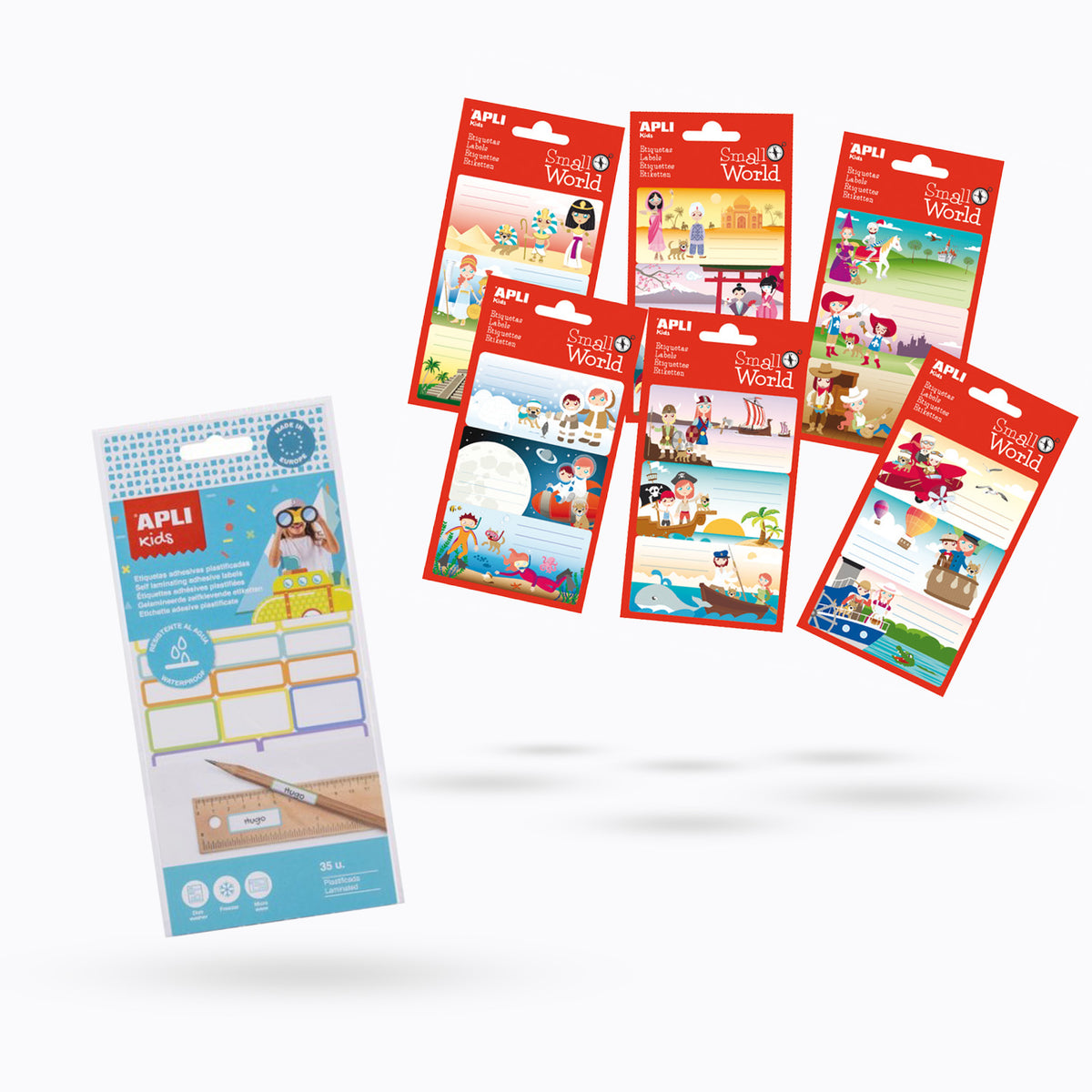 Bundle Etichette per materiale scolastico 44 pz