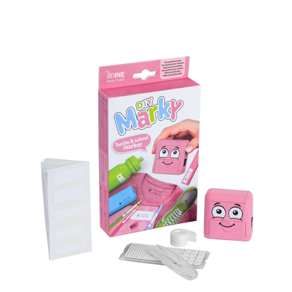 Zainetto personalizzabile con all'interno timbro per tessuti MARKY – ROSA