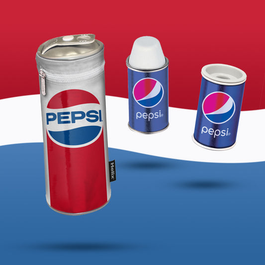 Astuccio, gomma e temperamatite PEPSI