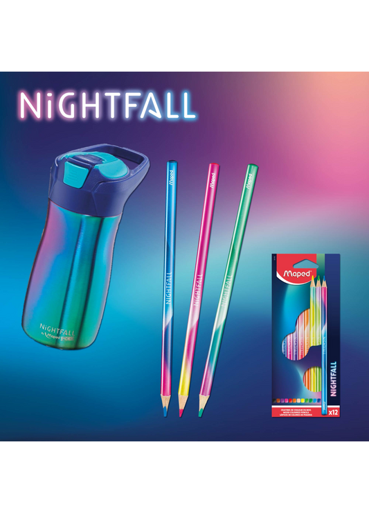 Maped Borraccia 430 ml  Nightfall con 12 pastelli in omaggio