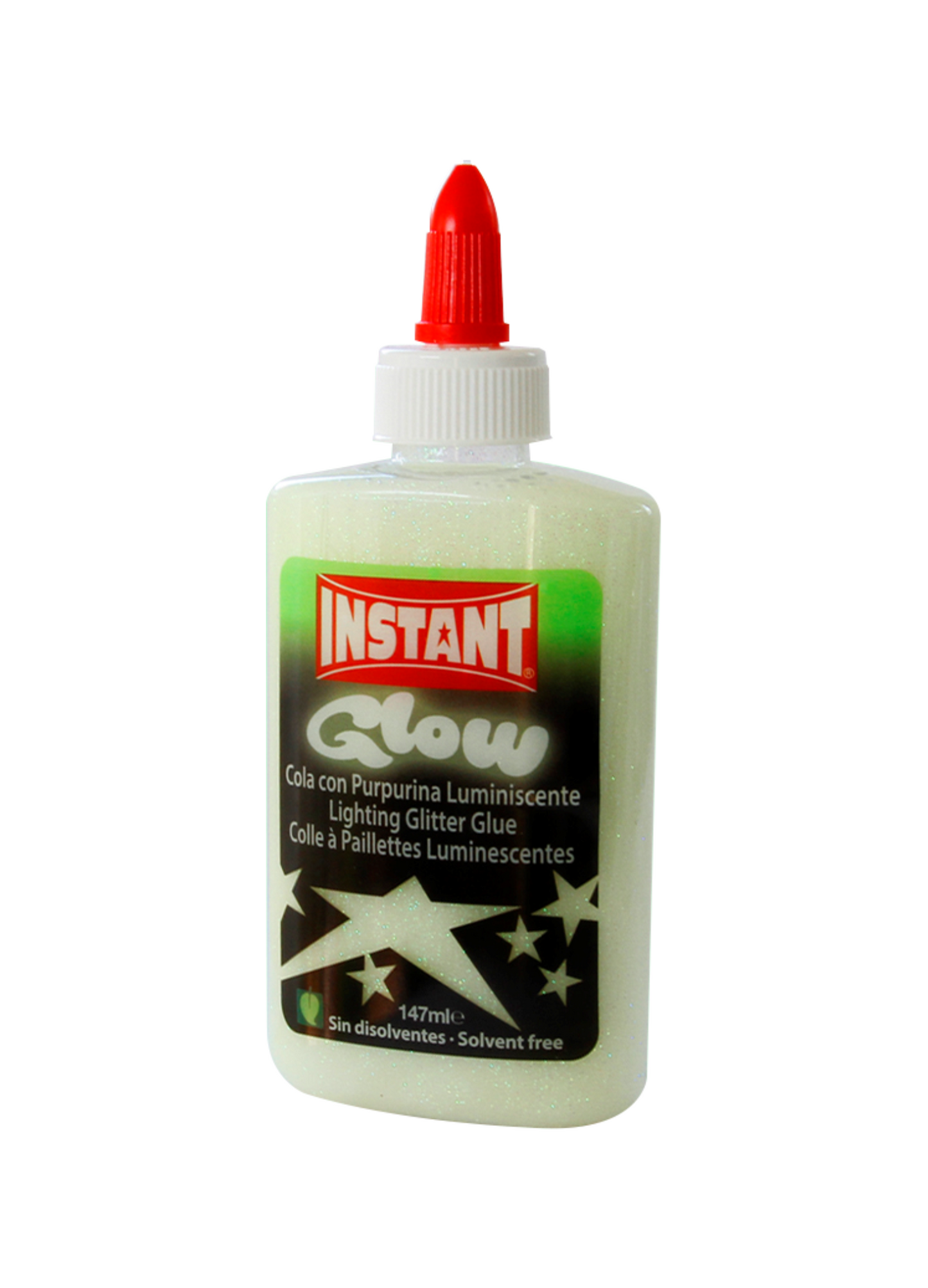 Instant colla glow con porpurina luminiscente 147ml 6 colori assortiti