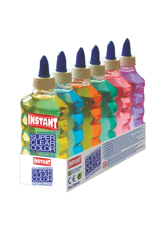 Instant Colla Super Clear 180 ml 6 colori assortiti