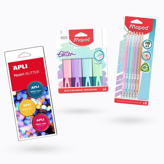 Bundle Cancelleria Glitter 13 pz